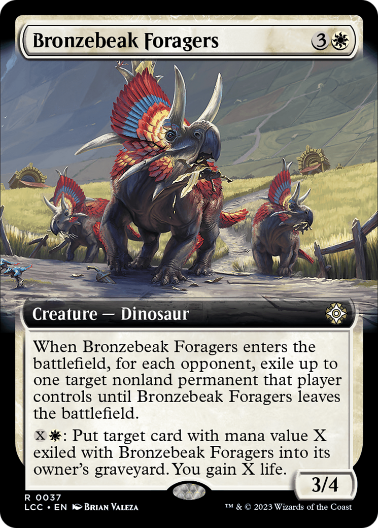 Bronzebeak Foragers (Extended Art) [The Lost Caverns of Ixalan Commander] | The CG Realm