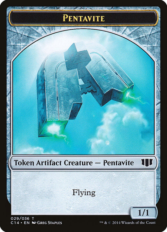 Myr // Pentavite Double-sided Token (C14-028) - Commander 2014 Tokens