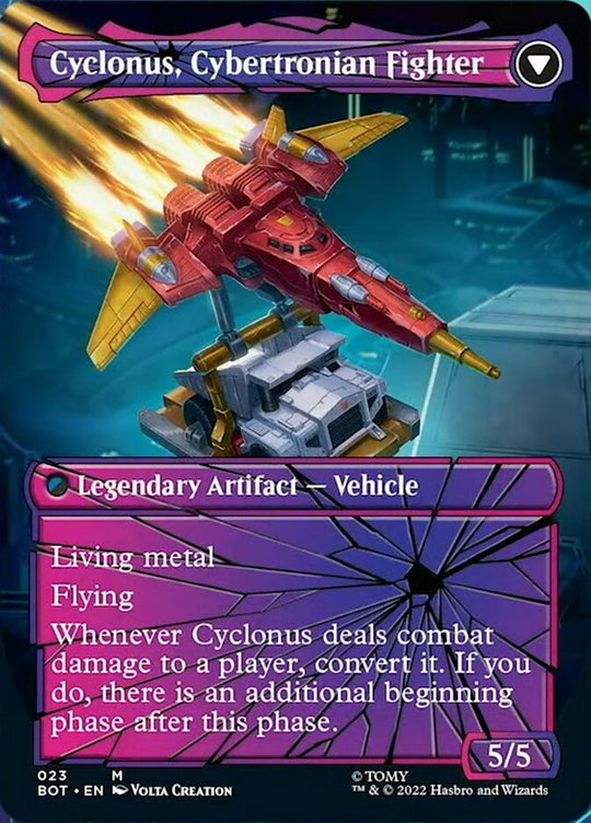 Cyclonus, the Saboteur (Shattered Glass) (BOT-023) - Transformers: (convertdfc, shatteredglass) (Borderless)