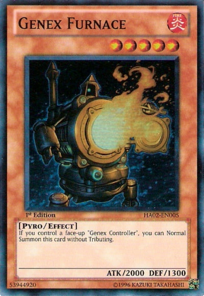 Genex Furnace [HA02-EN005] Super Rare | The CG Realm