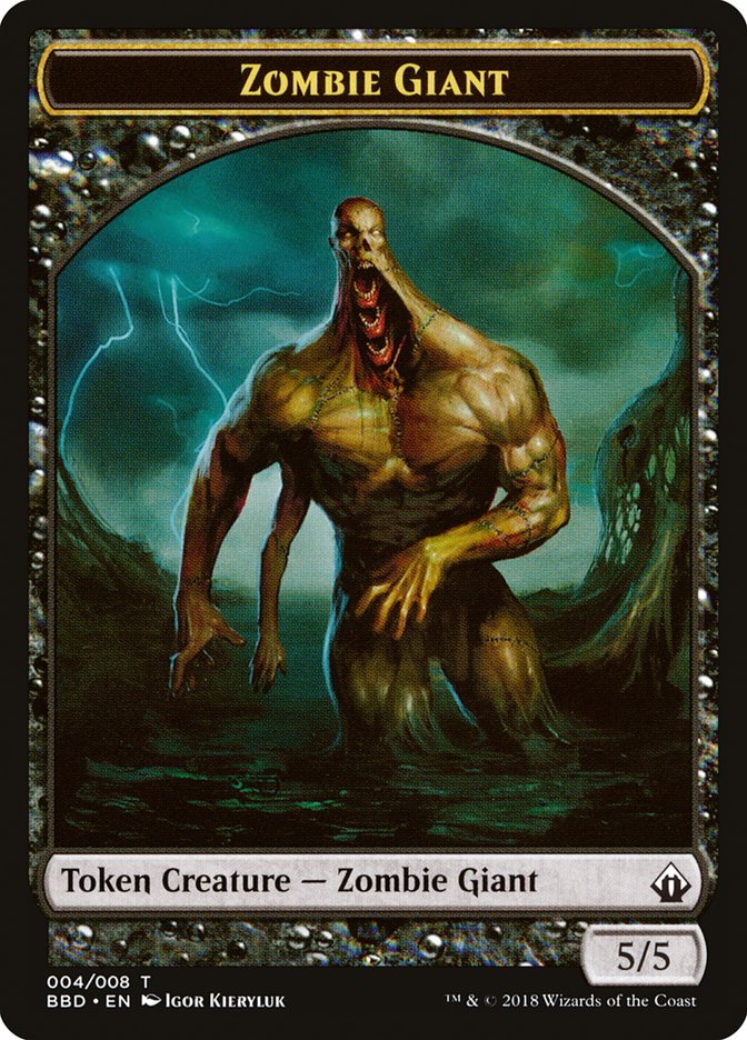 Zombie Giant Token [Battlebond Tokens] | The CG Realm