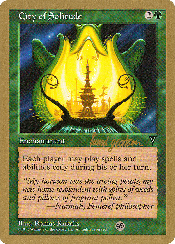 City of Solitude (Svend Geertsen) (SB) [World Championship Decks 1997] | The CG Realm