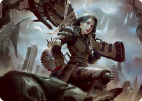 Sawblade Slinger Art Card [Innistrad: Crimson Vow Art Series] | The CG Realm