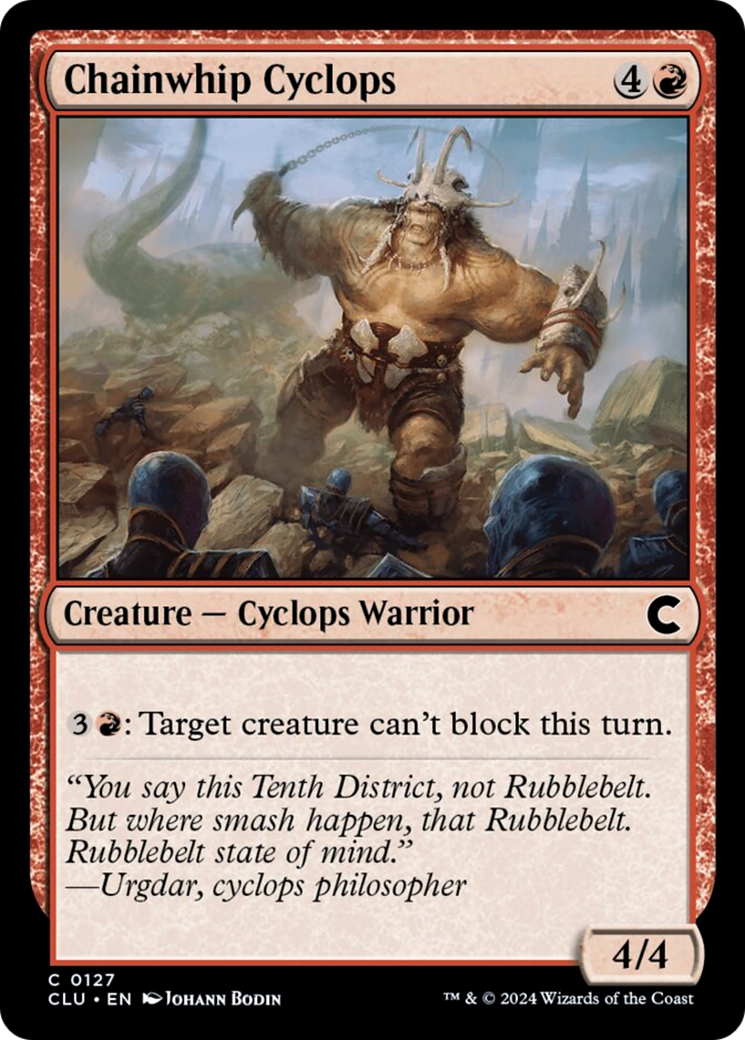 Chainwhip Cyclops [Ravnica: Clue Edition] | The CG Realm