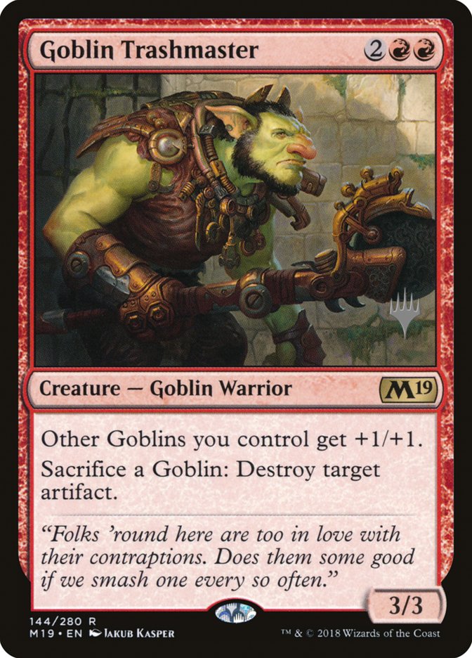 Goblin Trashmaster (Promo Pack) [Core Set 2019 Promos] | The CG Realm