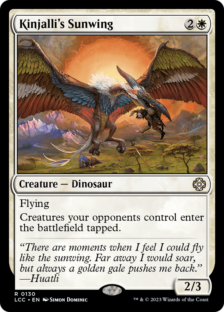 Kinjalli's Sunwing [The Lost Caverns of Ixalan Commander] | The CG Realm