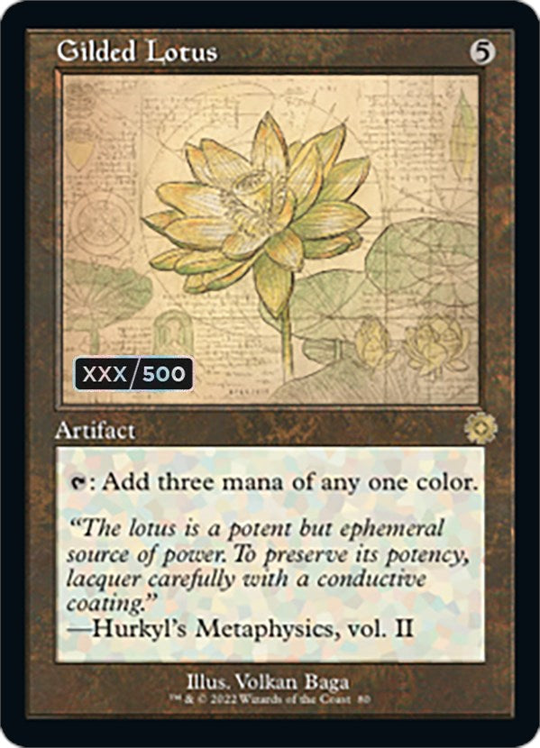 Gilded Lotus (Retro Schematic) (Serialized) [The Brothers' War Retro Artifacts] | The CG Realm