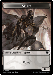 Spirit (0039) // Knight Double-Sided Token [Commander Masters Tokens] | The CG Realm