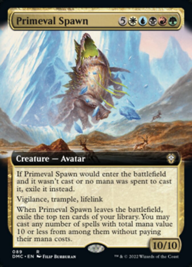 Primeval Spawn (Extended Art) [Dominaria United Commander] | The CG Realm