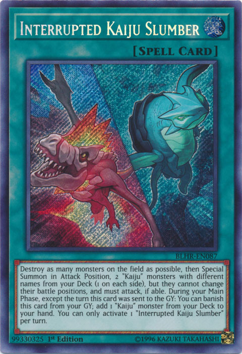 Interrupted Kaiju Slumber [BLHR-EN087] Secret Rare | The CG Realm