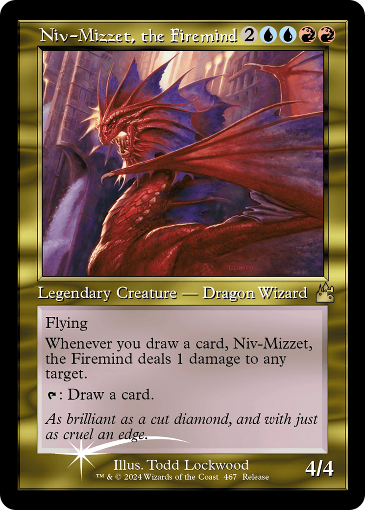 Niv-Mizzet, the Firemind (Retro Frame) [Ravnica Remastered] | The CG Realm