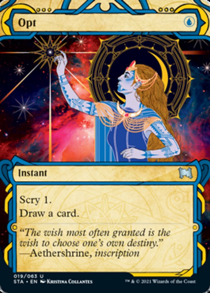 Opt (Foil Etched) [Strixhaven: School of Mages Mystical Archive] | The CG Realm
