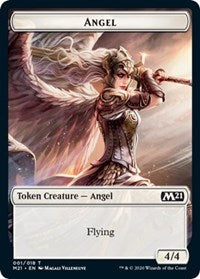 Angel // Knight Double-Sided Token [Core Set 2021 Tokens] | The CG Realm