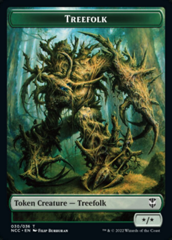 Treefolk // Spider Double-Sided Token [Streets of New Capenna Commander Tokens] | The CG Realm
