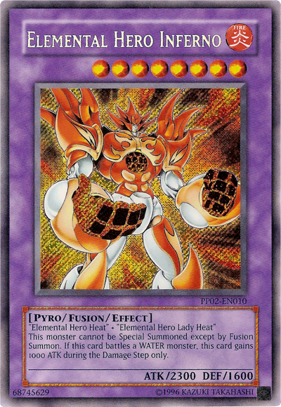 Elemental Hero Inferno [PP02-EN010] Secret Rare | The CG Realm