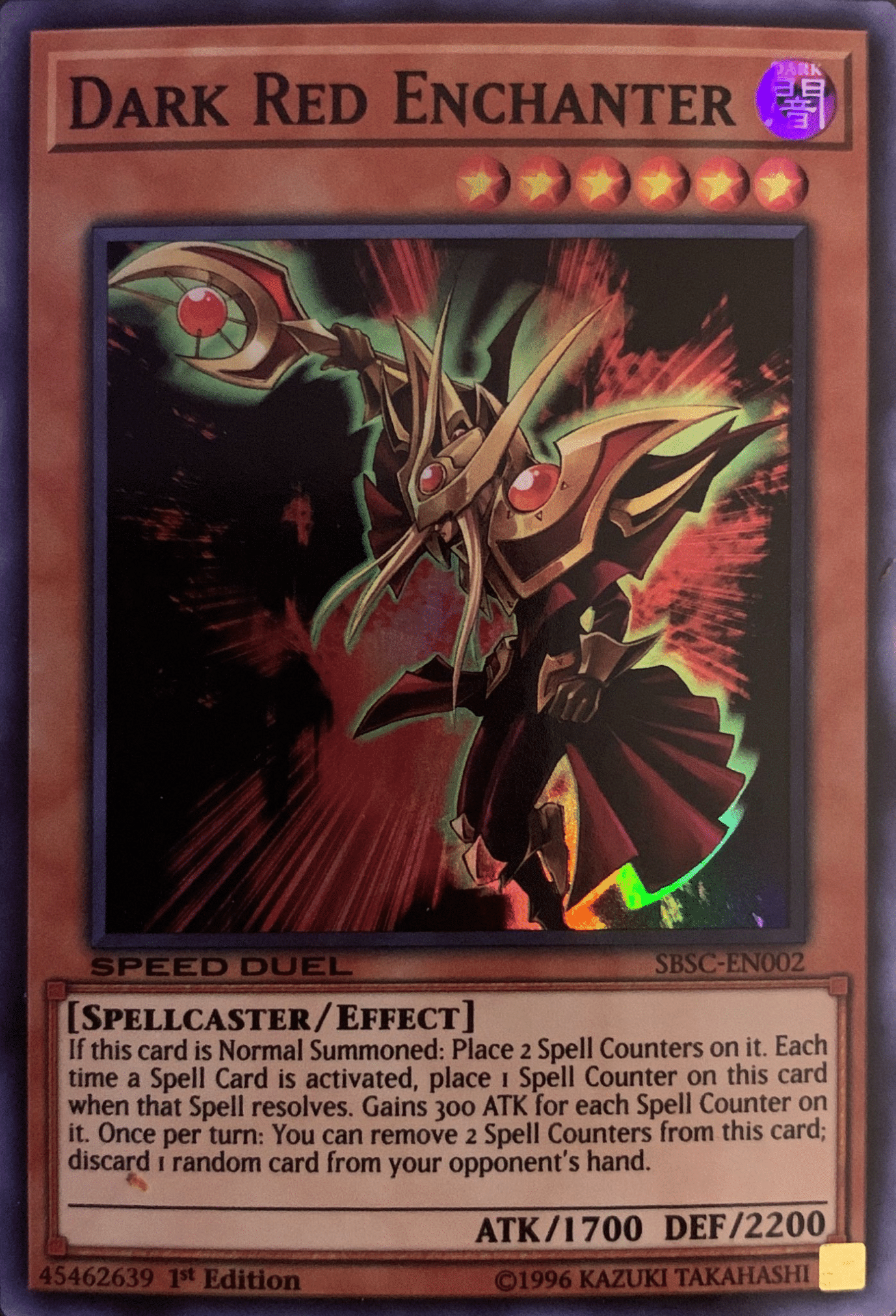 Dark Red Enchanter [SBSC-EN002] Super Rare | The CG Realm