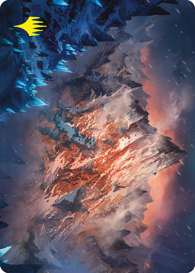 Mountain Art Card (Gold-Stamped Signature) [The Lord of the Rings: Tales of Middle-earth Art Series] | The CG Realm