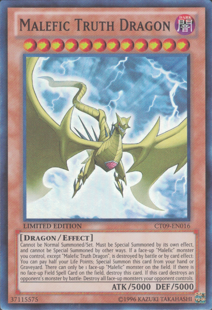Malefic Truth Dragon [CT09-EN016] Super Rare | The CG Realm