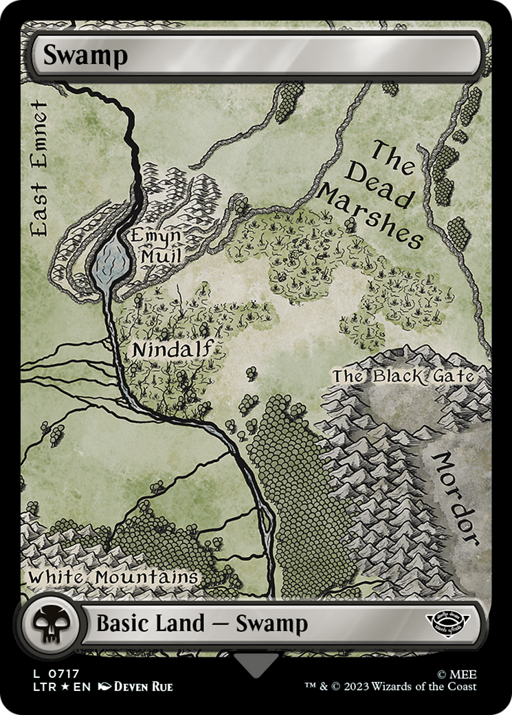Swamp (0717) (Surge Foil) [The Lord of the Rings: Tales of Middle-Earth] | The CG Realm