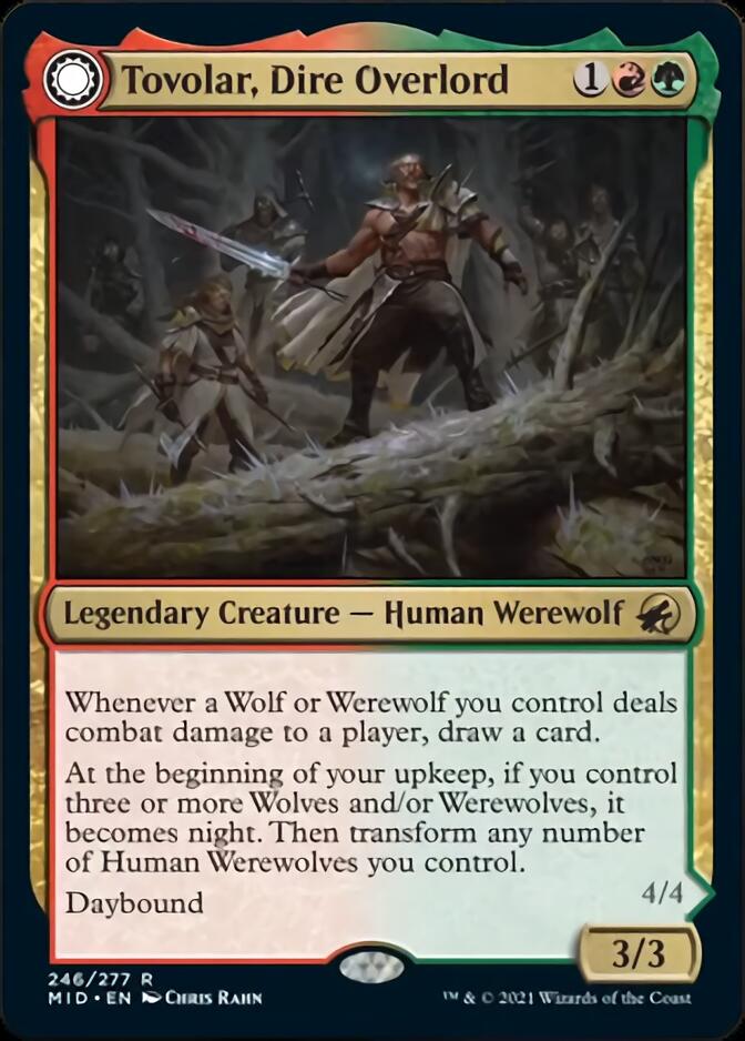 Tovolar, Dire Overlord (MID-246) - Innistrad: Midnight Hunt: (Double Faced Transform)