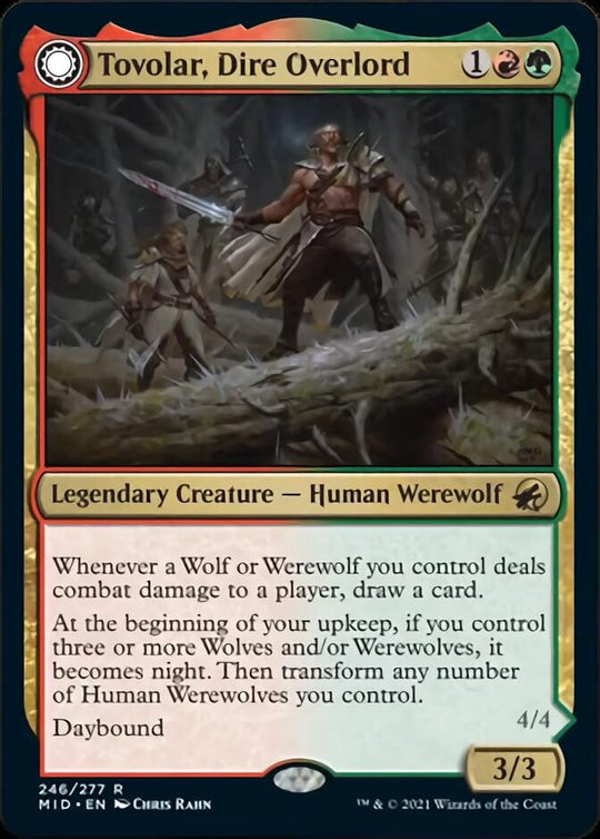 Tovolar, Dire Overlord (MID-246) - Innistrad: Midnight Hunt: (Double Faced Transform)