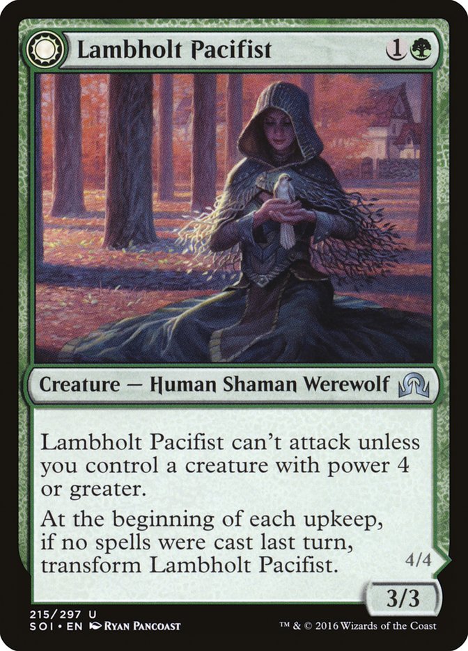 Lambholt Pacifist (SOI-215) - Shadows over Innistrad: (Double Faced Transform)
