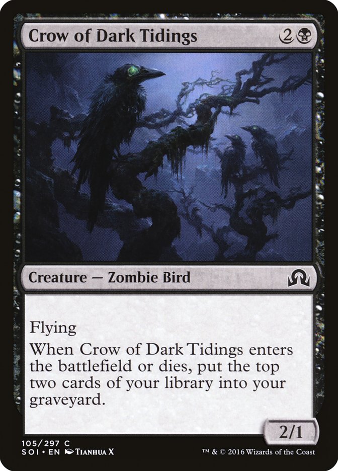 Crow of Dark Tidings [Shadows over Innistrad] | The CG Realm