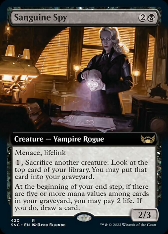 Sanguine Spy (Extended Art) [Streets of New Capenna] | The CG Realm