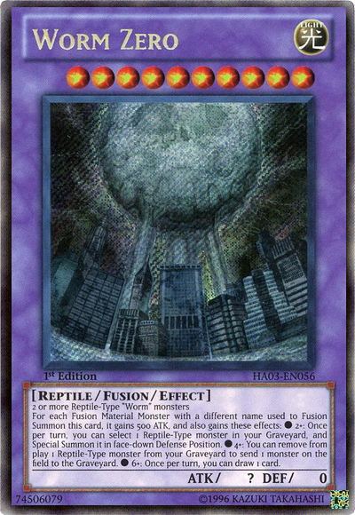 Worm Zero [HA03-EN056] Secret Rare | The CG Realm