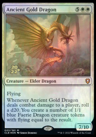 Ancient Gold Dragon [Commander Legends: Battle for Baldur's Gate Prerelease Promos] | The CG Realm