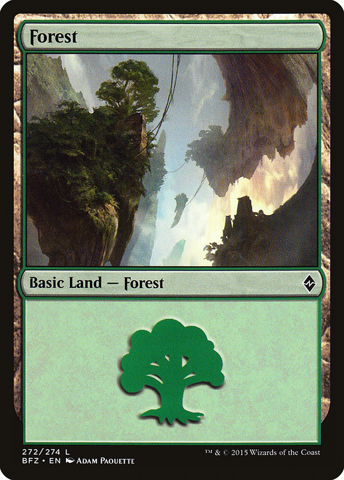 Forest (272) [Battle for Zendikar] | The CG Realm