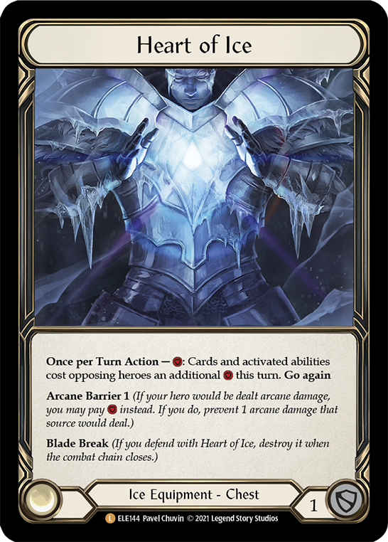Heart of Ice [ELE144] (Tales of Aria)  1st Edition Cold Foil | The CG Realm