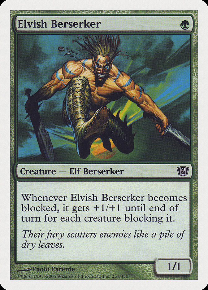 Elvish Berserker [Ninth Edition] | The CG Realm