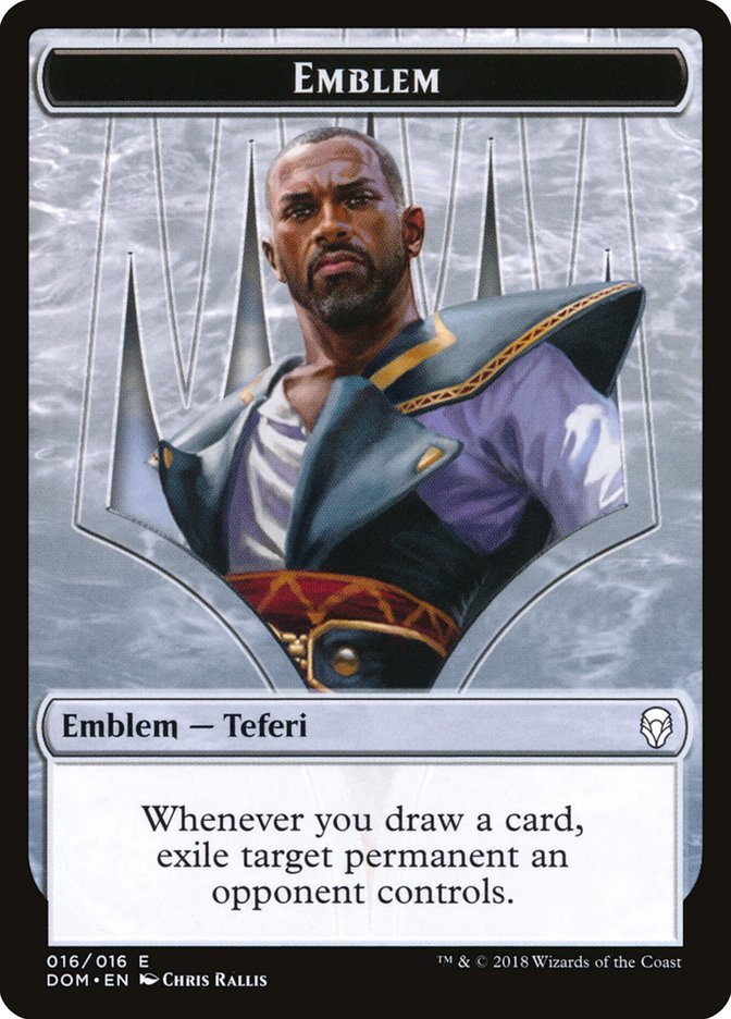 Teferi, Hero of Dominaria Emblem [Dominaria Tokens] | The CG Realm