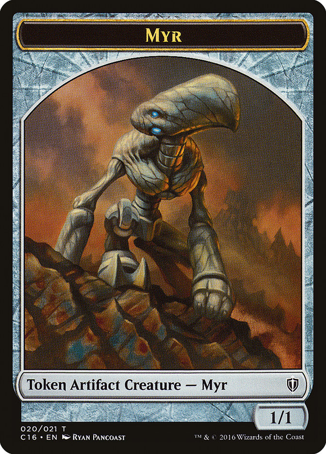 Myr // Bird (002) Double-Sided Token (C16-020) - Commander 2016 Tokens