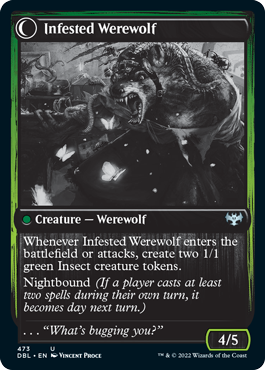 Infestation Expert (DBL-473) - Innistrad: Double Feature: (Double Faced Transform)