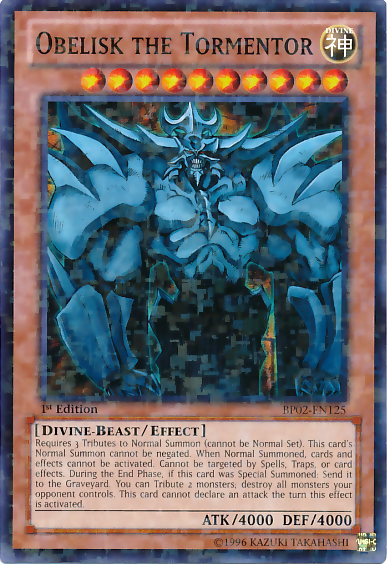 Obelisk the Tormentor [BP02-EN125] Mosaic Rare | The CG Realm