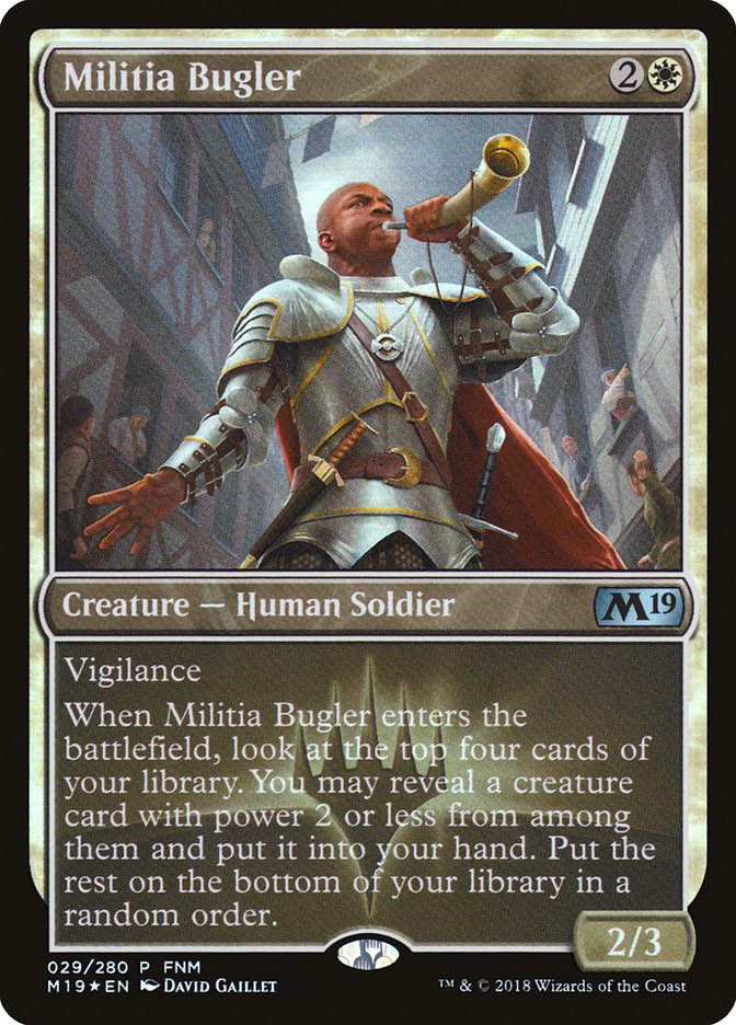 Militia Bugler (FNM) [Core Set 2019 Promos] | The CG Realm