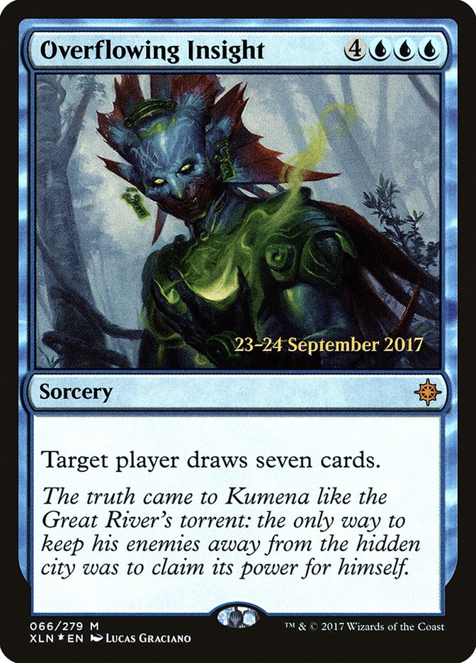 Overflowing Insight [Ixalan Prerelease Promos] | The CG Realm