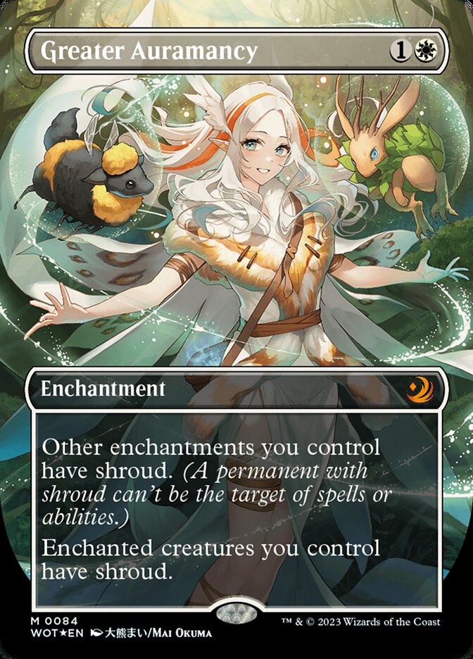Greater Auramancy (Anime Borderless) (Confetti Foil) [Wilds of Eldraine: Enchanting Tales] | The CG Realm