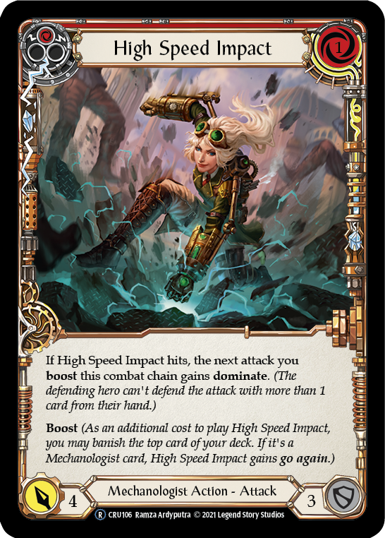 High Speed Impact (Red) [U-CRU106] (Crucible of War Unlimited)  Unlimited Normal | The CG Realm