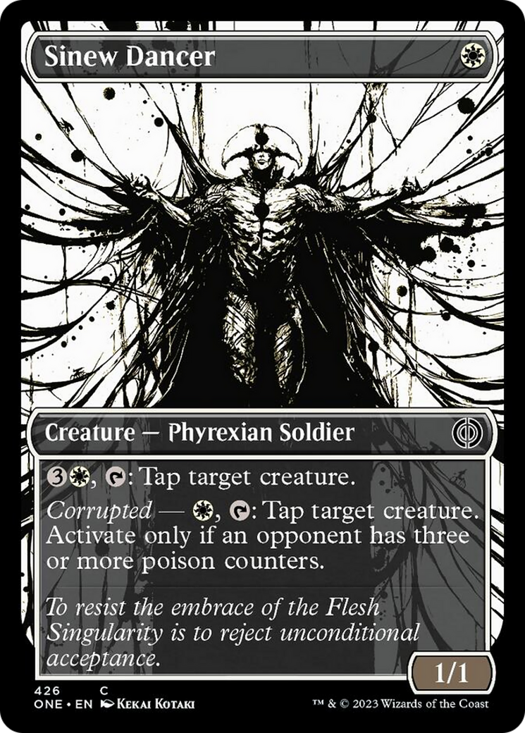 Sinew Dancer (Showcase Ichor Step-and-Compleat Foil) [Phyrexia: All Will Be One] | The CG Realm