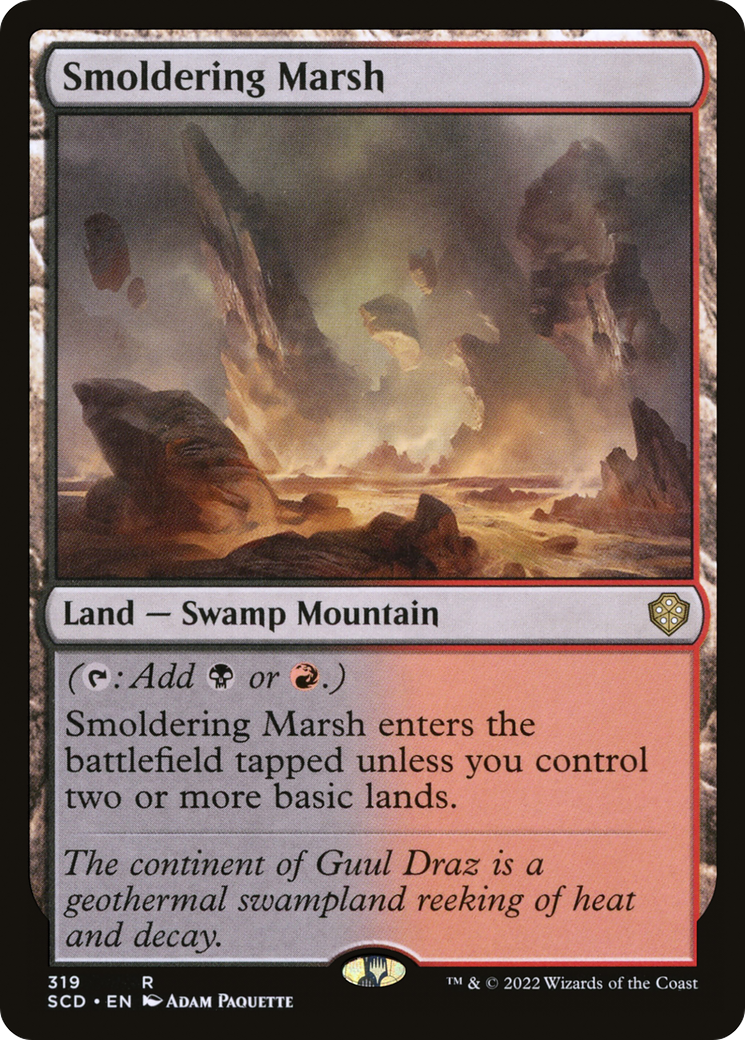 Smoldering Marsh [Starter Commander Decks] | The CG Realm