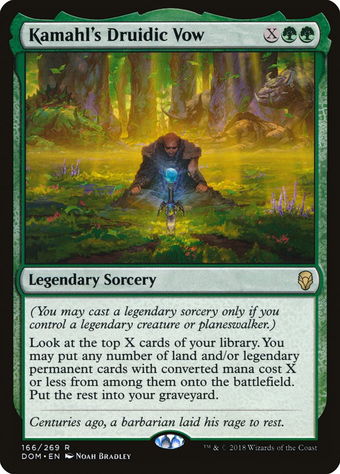 Kamahl's Druidic Vow [Dominaria] | The CG Realm