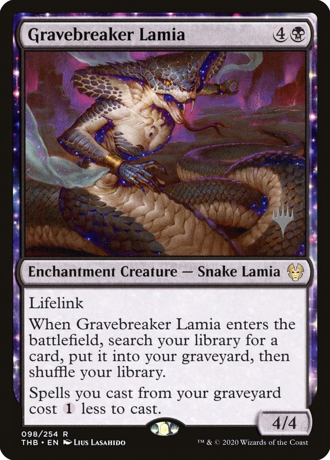 Gravebreaker Lamia (Promo Pack) [Theros Beyond Death Promos] | The CG Realm