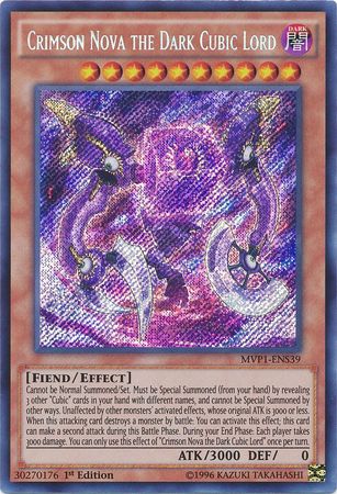 Crimson Nova the Dark Cubic Lord [MVP1-ENS39] Secret Rare | The CG Realm