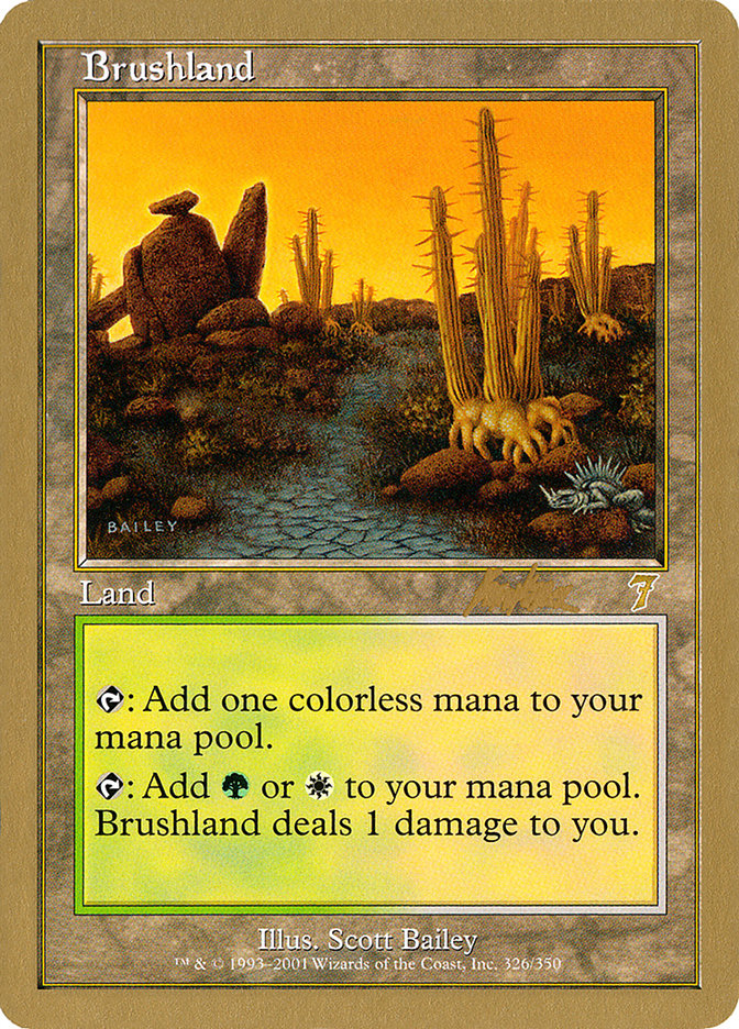 Brushland (Brian Kibler) [World Championship Decks 2002] | The CG Realm