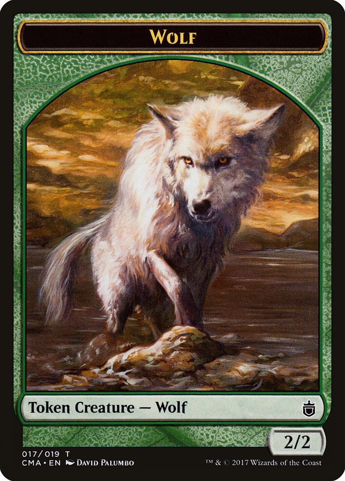 Wolf Token (017/019) [Commander Anthology Tokens] | The CG Realm