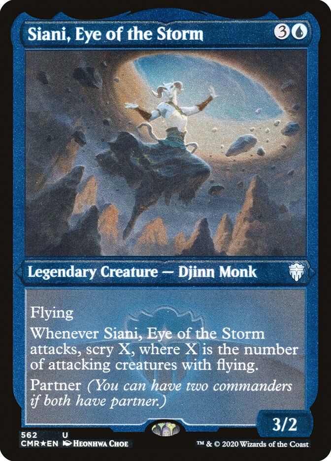 Siani, Eye of the Storm (Etched) [Commander Legends] | The CG Realm