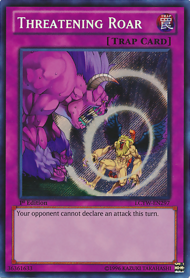 Threatening Roar [LCYW-EN297] Secret Rare | The CG Realm